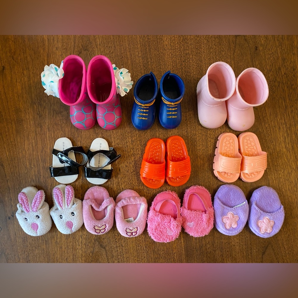 10 pairs American Girl doll shoes for 18" dolls